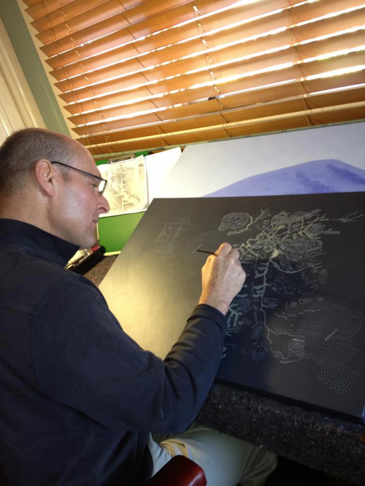 Martin Hale painting Ballarat Warrenheip